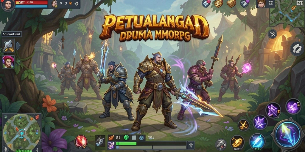 Gambaran gameplay <strong>5RT</strong> dalam dunia MMORPG yang menakjubkan.