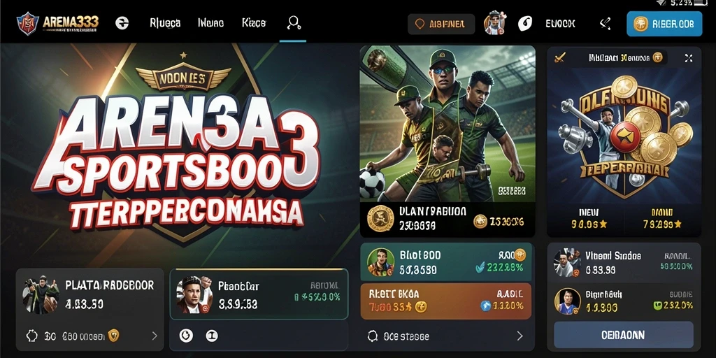 Tampilan gameplay Sportsbook di ARENA333, penuh aksi dan taruhan nyata.