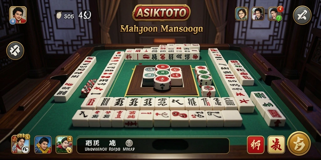 Tampilan gameplay ASIKTOTO yang seru dan menantang di Mahjong.