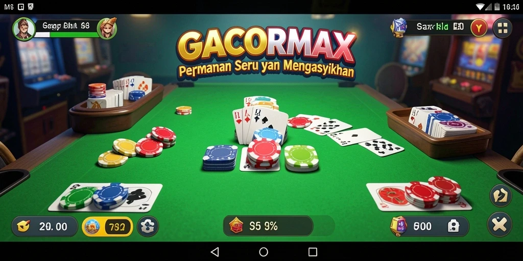 Tampilan gameplay Gaple yang menarik dan interaktif.