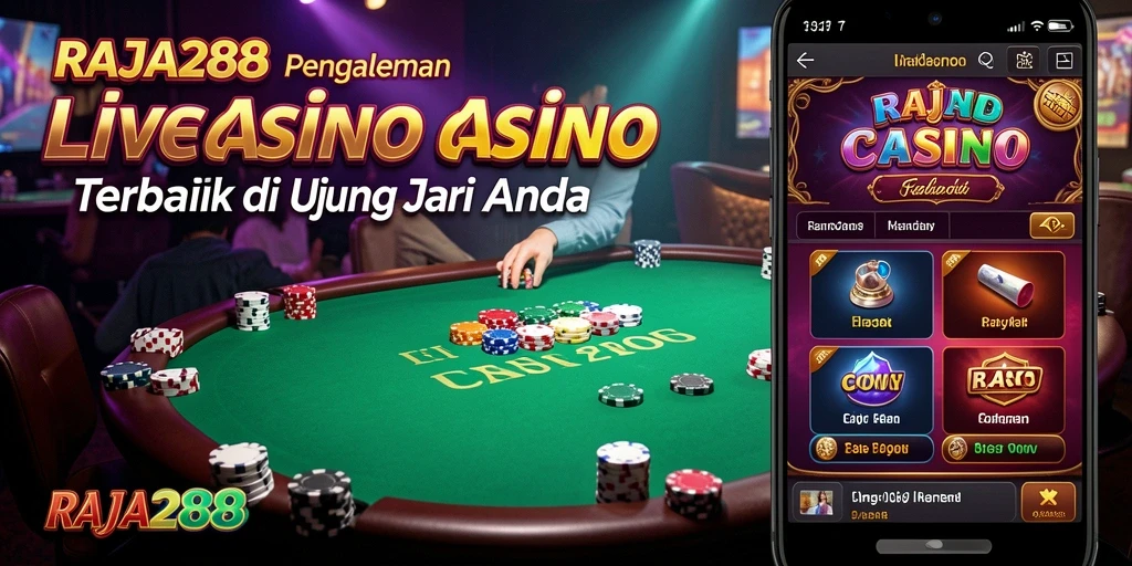 Tampilan gameplay Live Casino RAJA288 yang memukau dan interaktif.
