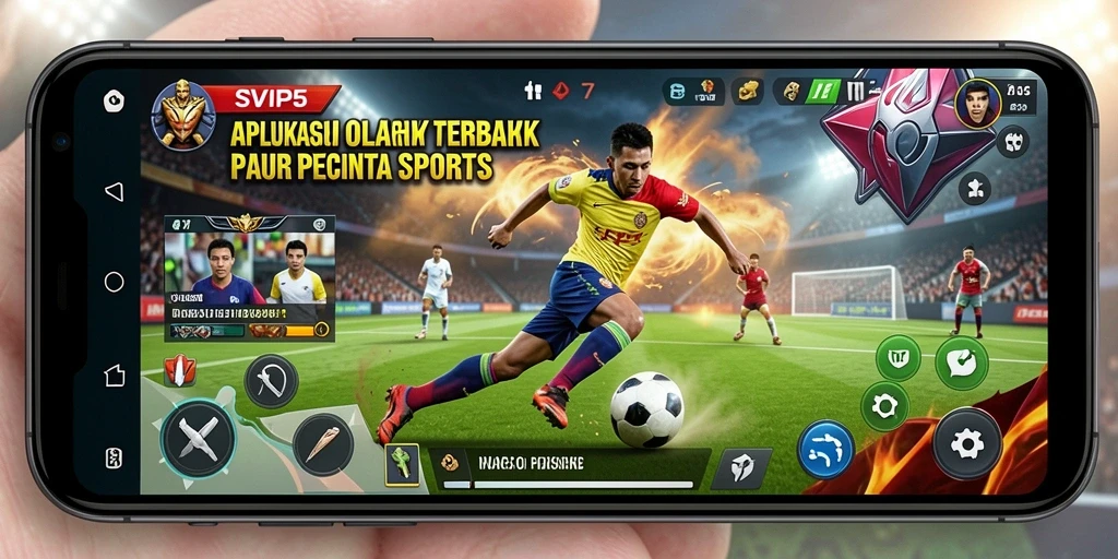 Screenshot gameplay SVIP5 yang menunjukkan aksi olahraga seru.